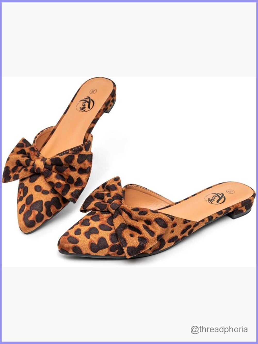 Bow Pointed Toe Mules, Memory Foam Cushioned